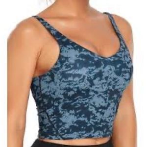 Blue Patterned Women's Bra